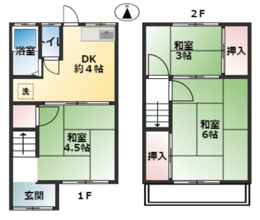 神戸市垂水区泉が丘、中古一戸建ての間取り画像です