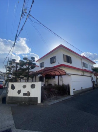 神戸市垂水区美山台、土地の前面道路を含む現地写真画像です