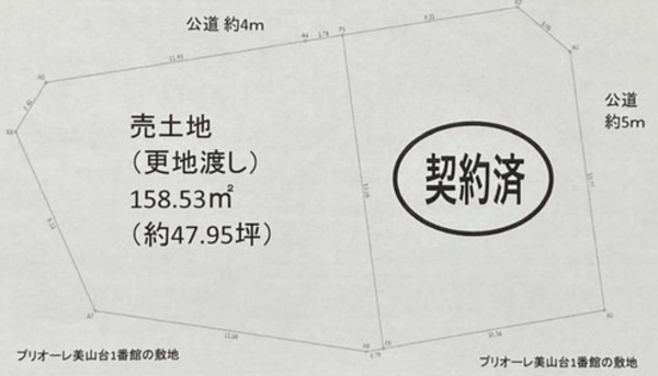 神戸市垂水区美山台、土地の間取り画像です