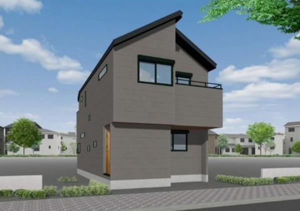 神戸市垂水区星陵台、新築一戸建ての完成予想図（外観）画像です