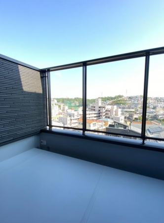 神戸市垂水区南多聞台、新築一戸建てのバルコニー画像です