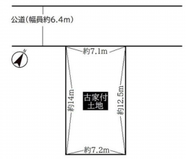 神戸市垂水区千代が丘、土地の間取り画像です