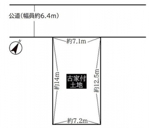 神戸市垂水区千代が丘、土地の間取り画像です