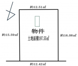 神戸市垂水区青山台、土地の間取り画像です