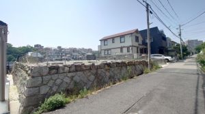 神戸市垂水区高丸、土地の前面道路を含む現地写真画像です