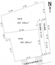 神戸市垂水区舞子坂、土地の間取り画像です