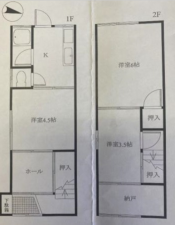 神戸市垂水区塩屋町、中古一戸建ての間取り画像です