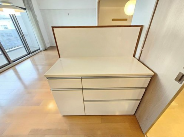 神戸市垂水区星陵台、マンションのキッチン画像です