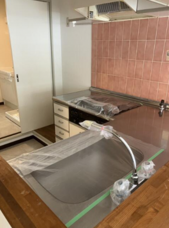 神戸市垂水区西舞子、マンションのキッチン画像です