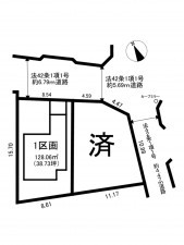 神戸市垂水区霞ケ丘、土地の間取り画像です