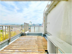 神戸市垂水区千鳥が丘、マンションのバルコニー画像です