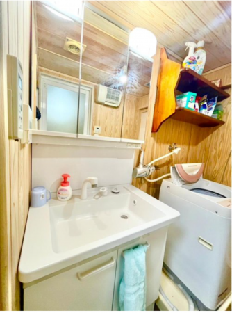 神戸市垂水区千鳥が丘、マンションの洗面画像です