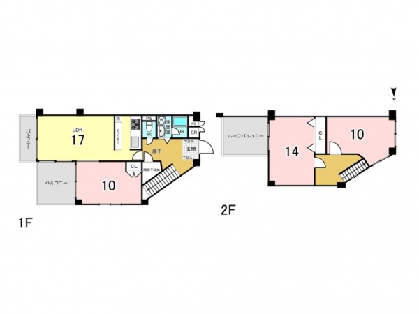 神戸市垂水区千鳥が丘、マンションの間取り画像です