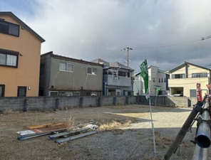神戸市垂水区福田、新築一戸建ての前面道路を含む現地写真画像です