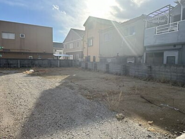 神戸市垂水区福田、新築一戸建ての前面道路を含む現地写真画像です
