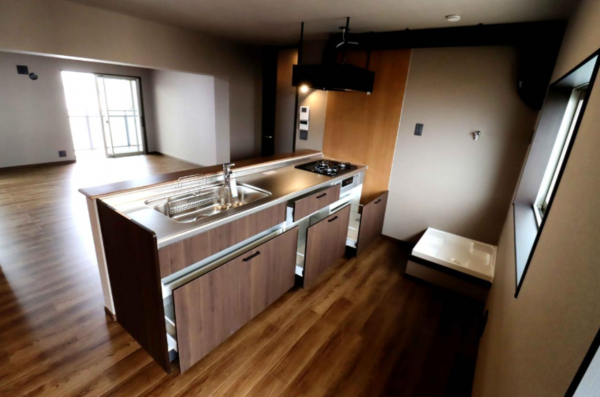 神戸市垂水区狩口台、マンションのキッチン画像です