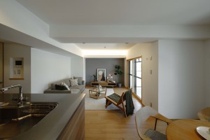 神戸市垂水区狩口台、マンションの居間画像です