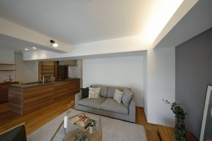 神戸市垂水区狩口台、マンションの居間画像です