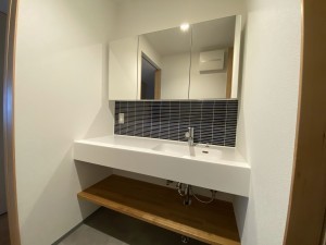 神戸市垂水区狩口台、マンションの洗面画像です