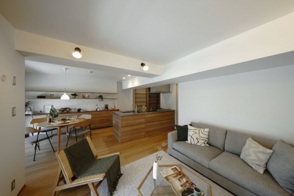 神戸市垂水区狩口台、マンションの居間画像です