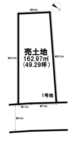 神戸市垂水区南多聞台、土地の間取り画像です