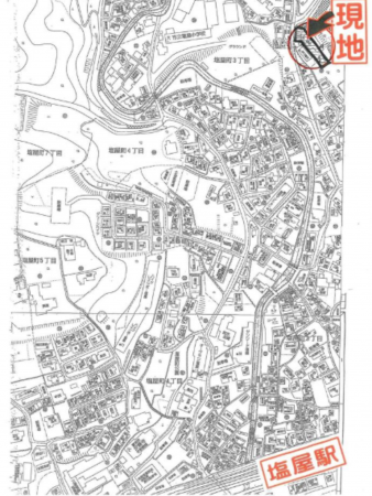 神戸市垂水区塩屋町、土地の間取り画像です