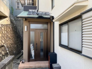 神戸市垂水区美山台、中古一戸建ての玄関画像です