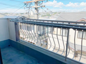 神戸市垂水区美山台、中古一戸建てのバルコニー画像です