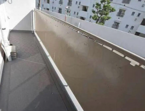 神戸市垂水区上高丸、マンションのバルコニー画像です