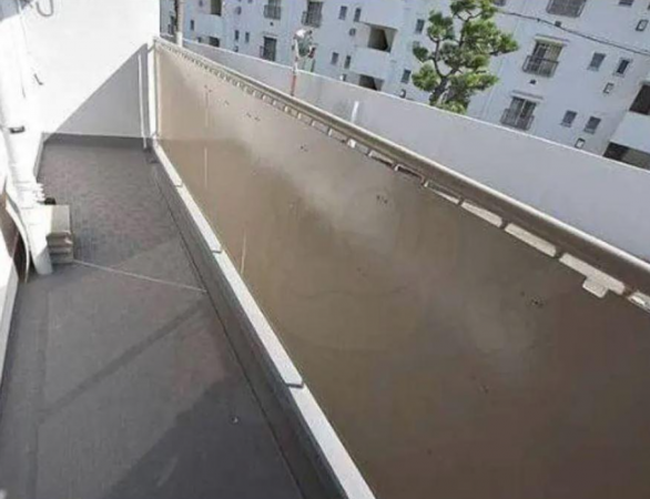 神戸市垂水区上高丸、マンションのバルコニー画像です