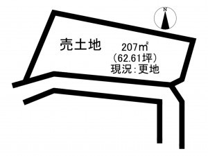 神戸市垂水区泉が丘、土地の間取り画像です