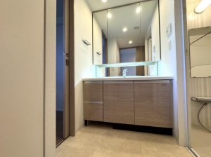 神戸市垂水区星陵台、マンションの洗面画像です