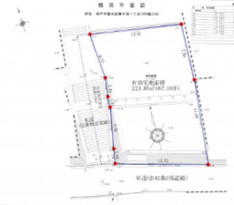 神戸市垂水区舞子坂、土地の間取り画像です