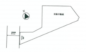 神戸市垂水区歌敷山、土地の間取り画像です