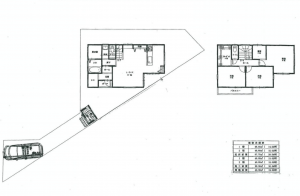 神戸市垂水区歌敷山、土地の建築プラン例画像です