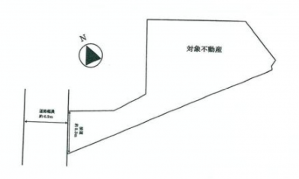 神戸市垂水区歌敷山、土地の間取り画像です