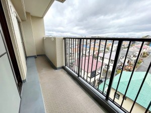 神戸市垂水区清水が丘、マンションのバルコニー画像です