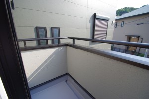 神戸市垂水区塩屋町、新築一戸建てのバルコニー画像です