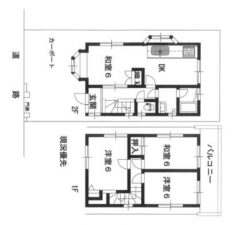 神戸市垂水区東垂水町、中古一戸建ての間取り画像です