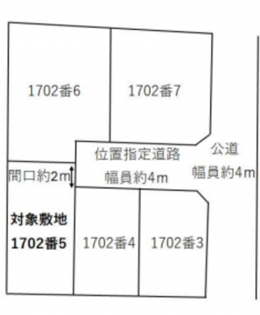 神戸市垂水区霞ケ丘、土地の間取り画像です