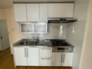 神戸市垂水区高丸、収益物件/マンションのキッチン画像です