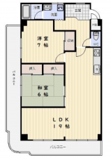 神戸市垂水区星が丘、マンションの間取り画像です