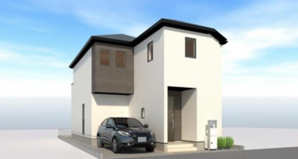 神戸市垂水区霞ケ丘、新築一戸建ての完成予想図（外観）画像です