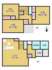 神戸市垂水区千代が丘、土地の間取り画像です