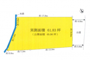 神戸市垂水区東舞子町、土地の間取り画像です