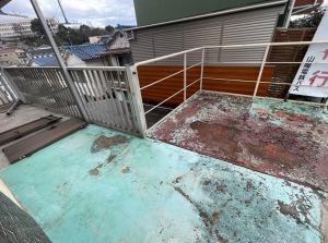 神戸市垂水区千代が丘、中古一戸建てのバルコニー画像です