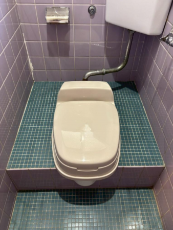 神戸市垂水区清水が丘、土地のトイレ画像です