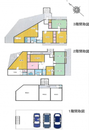 神戸市垂水区西舞子、中古一戸建ての間取り画像です