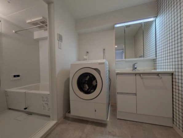 神戸市垂水区西舞子、マンションの洗面画像です