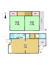 神戸市垂水区城が山、中古一戸建ての間取り画像です